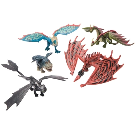 Spin Master Jak wytresować smoka - Księga Smoka Zestaw pięciu figurek 5-pak