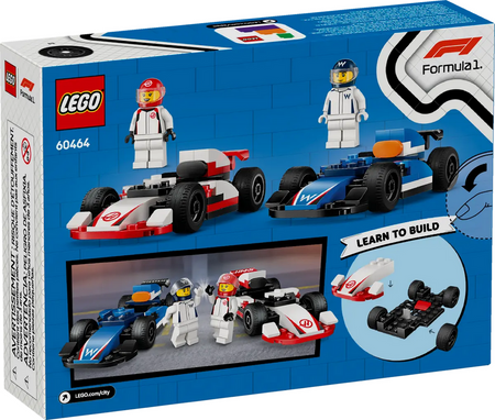 Lego 60464 City F1 Bolidy Williams Racing i Haas F1
