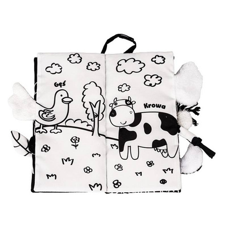 Jolly Baby Ogonki Książeczka Zwierzaki Sensory