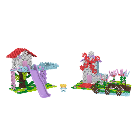 Zestaw klocków Connect 2w1 Domek na drzewie, wiatrak