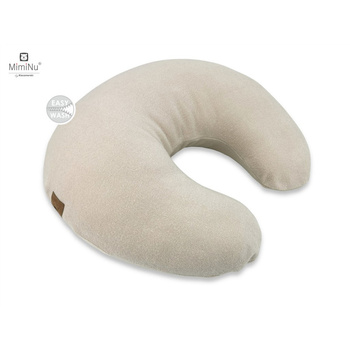 MimiNu Bambusowa poduszka do karmienia FASOLKA 155 cm Beż
