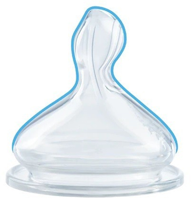 Nuk M 6-18m Smoczek do butelki silikonowy