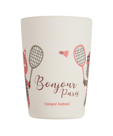 Canpol Babies Zestaw naczyń 5 elem. BONJOUR PARIS bordowy