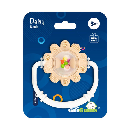 GiliGums Grzechotka Stokrotka pastelowa GG30060