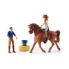 Schleich 42535 Końskie przygody z samochodem i przyczepą