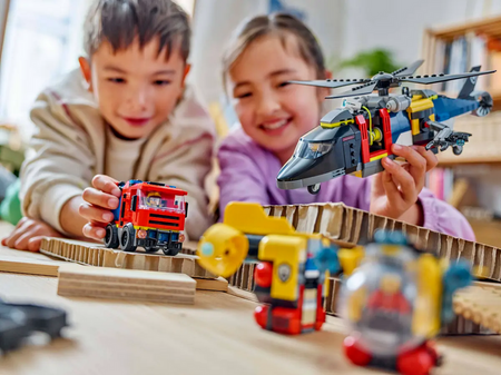 Lego 60462 City Zestaw z helikopterem, wozem strażackim i łodzią podwodną