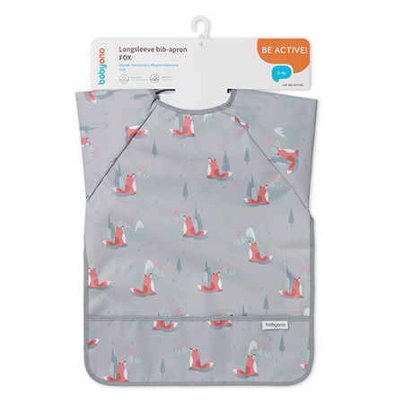 Babyono Śliniak z długim rękawem FOX