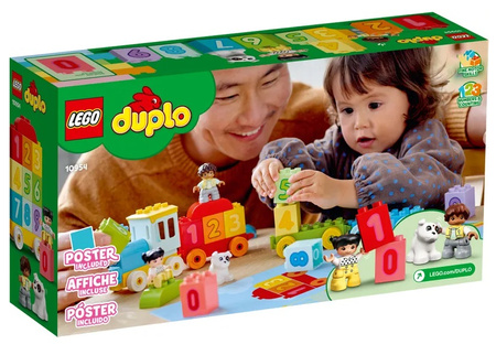 Pociąg z cyferkami - nauka liczenia Lego Duplo 10954