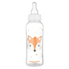 Canpol babies Butelka standardowa wąska 250 ml CUTE ANIMALS pomarańczowa  