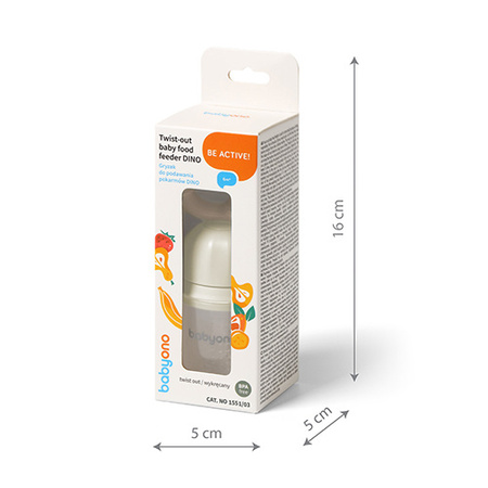 Babyono Gryzak do podawania pokarmów Dino