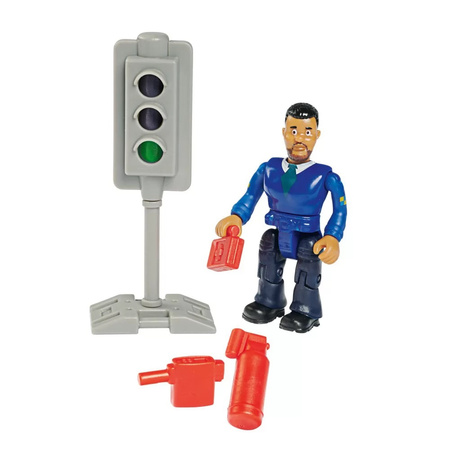 Simba Strażak Sam Jeep policyjny z figurką Malcolma