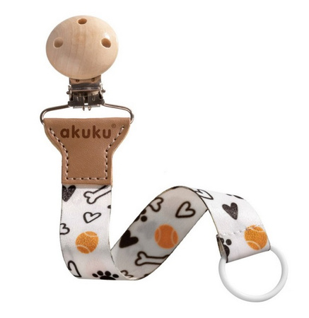 Akuku Uniwersalna tasiemka do smoczków uspokajających, Kość