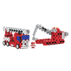 Zestaw klocków Connect 2w1: Straż Pożarna / Koparka gąsienicowa