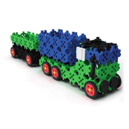 Zestaw klocków Connect 2w1: Pociąg / Ciężarówka z przyczepą