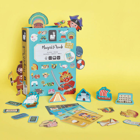 Janod Magnetyczna układanka Historia Magnetibook