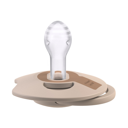 LOVI Smoczek silikonowy dynamiczny Prime 18 m + 2 szt. Nude/Blush