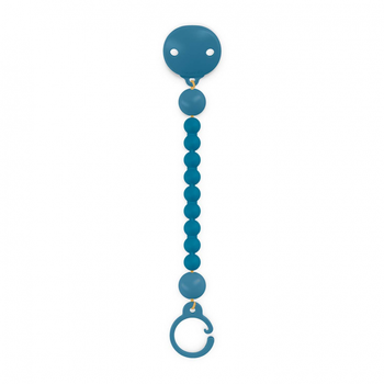 Suavinex Silikonowy Klips do smoczka Essence Ciemnoniebieski