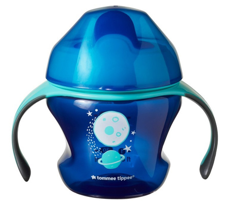 Tomme tippee Kubek Pierwszy niekapek z uchwytami 150ml 4m+ niebieski