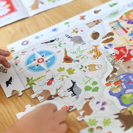 CzuCzu - Puzzle obserwacyjne. Mapa Polski