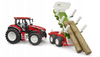 Bruder 3453 Traktor ROADMAX z przyczepą i trzema pniami
