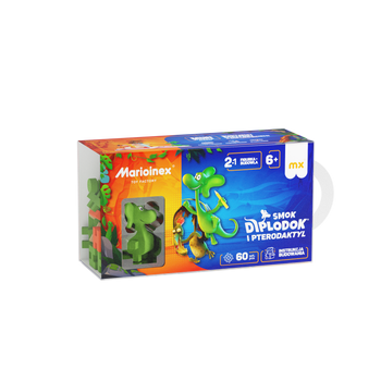 Marioinex Mini Waffle Smok Diplodok i Pterodaktyl