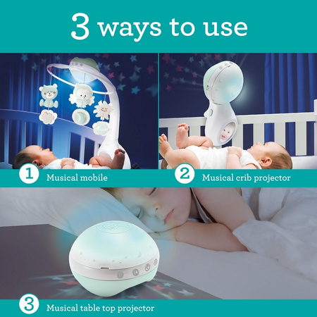 Infantino Muzyczna karuzela 3 w 1 Zielona