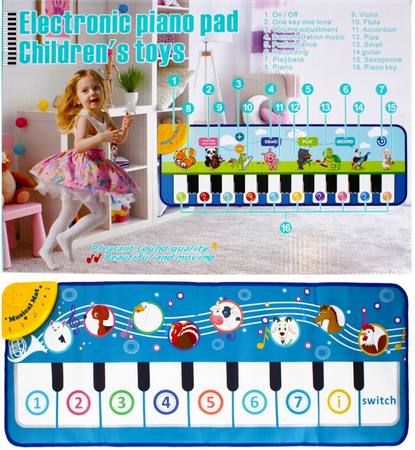 Mega Creative Organy Mata edukacyjna z motywem zwierząt