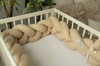 Babymatex Ochraniacz do łóżeczka Warkocz Muślin Beżowy dł. 200cm