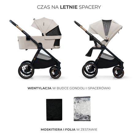 Kinderkraft Wózek dziecięcy NEA 2 Soft Beige