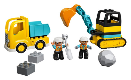Ciężarówka i koparka gąsienicowa 10931 Lego Duplo