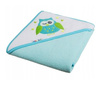 Akuku Okrycie kąpielowe z kapturem Turkusowe 80x80