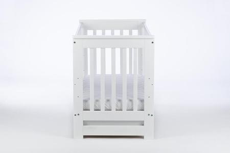 DREWEX Łóżeczko tapczanik EVA Białe + szuflada