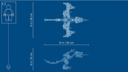 Smok ognia 31102 Lego Creator 3 w 1