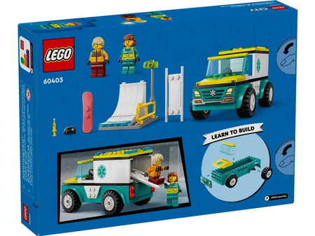 Lego 60403 City Karetka i snowboardzista