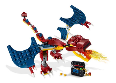 Smok ognia 31102 Lego Creator 3 w 1