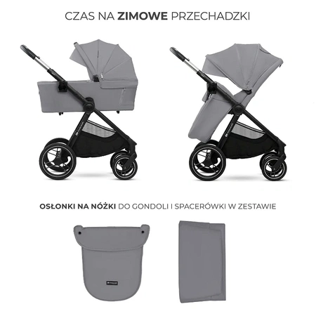 Kinderkraft Wózek dziecięcy NEA 2 Platinum Grey