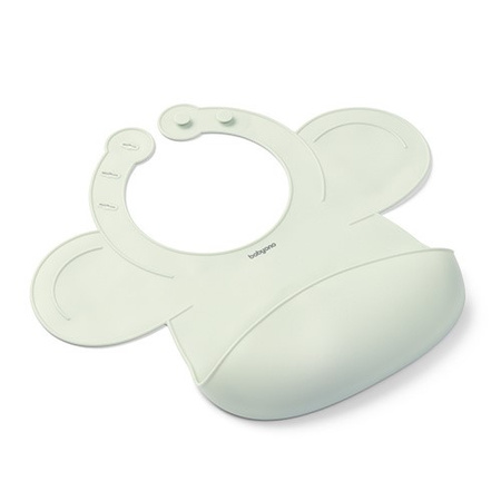 Babyono Silikonowy śliniak z regulowanym zapięciem, miętowy