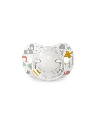 Suavinex Smoczek fizjologiczny SX Pro silikonowy 2szt. 0-6m Szary