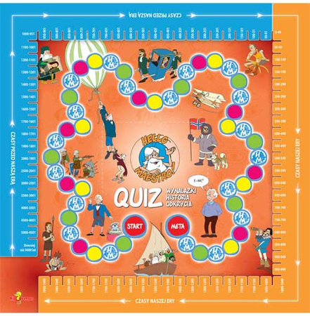 Hello Maestro Quiz, gra planszowa. Wynalazki, historia, odkrycia.