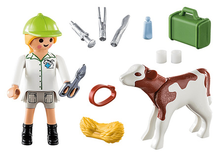 Pani weterynarz z cielaczkiem Playmobil 70252