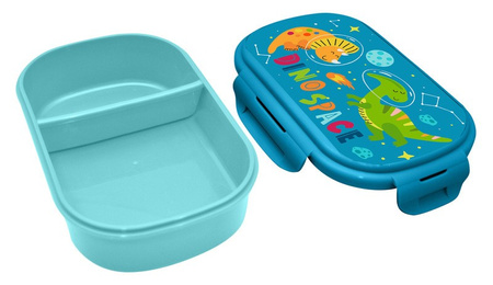 Kids Euroswan Pudełko śniadaniowe + sztućce Dino Space