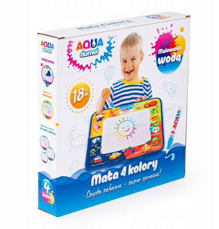 Aqua Dumel Malowanie wodą, Mata 4 kolory 52x52 cm