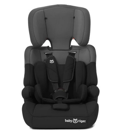Baby Tiger MALI Fotelik samochodowy 9-36 kg szary