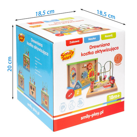 Smily Play Drewniana kostka aktywizująca 5W1