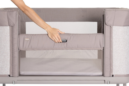 Chicco Next2Me FOREVER łóżeczko dostawne 3w1 Almond+prześcieradła
