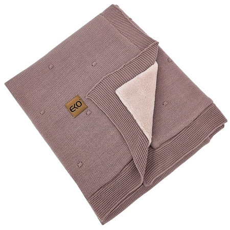 Eko Kocyk z podszyciem futerkowym LILIOWY