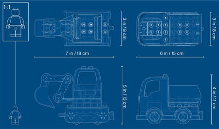 Ciężarówka i koparka gąsienicowa 10931 Lego Duplo