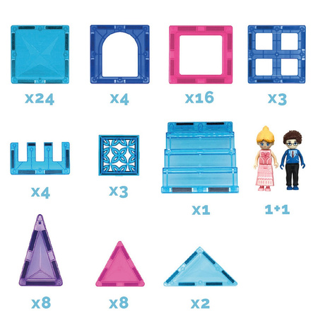 Happy Kiddo Klocki magnetyczne 75 elementów SP85303