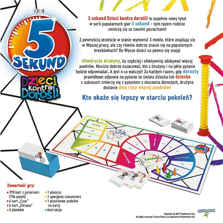 Trefl Gra 5 sekund Dzieci kontra dorośli