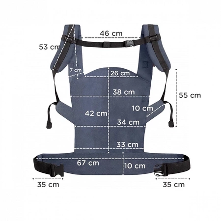 Kinderkraft Nosidełko Nino Confetti Denim